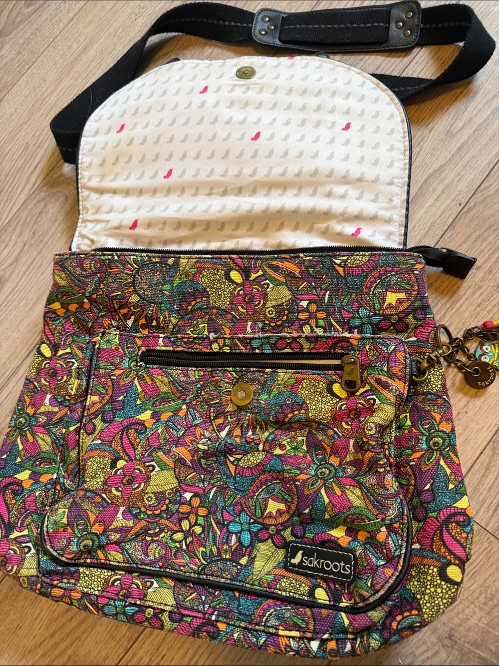 Sakroots convertible backpack crossbody bag - Picture 5 of 8